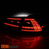 Fits 15-17 Volkswagen Golf Black Full DRL w/ Brake + Parking Tail LED Lights Set