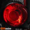 Fits 89-95 Toyota Pickup Truck Black Bezel Rear Tail Lights Brake Lamps Pair
