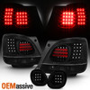 Fits 1998-05 Lexus GS300 98-2000 GS400 2001-2005 GS430 4Pcs Black LED Tail Light