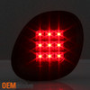 Fits 1998-05 Lexus GS300 98-2000 GS400 2001-2005 GS430 4Pcs Black LED Tail Light