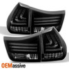 Fits 2004-2009 Lexus RX330 RX350 LED Tail Lights 4Pcs Black Rear Brake Lamps L+R
