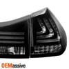 Fits 2004-2009 Lexus RX330 RX350 LED Tail Lights 4Pcs Black Rear Brake Lamps L+R