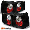 Fits 90-95 Volkswagen Corrado G60 Slc Black Tail Brake Lights Lamps Left+Right