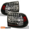 Fits 03-07 Porsche Cayenne S Tubro Sport SUV JDM Black LED Tail Lights Lamp Pair
