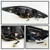 Fits 2011-2014 Sonata Sport Black LED Tail Lights Brake Lamp W/LED Tube/Strip