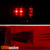 Fits 07-13 Toyota Tundra Pickup Truck Red Smoked LED Tail Brake Lights Lamp Set