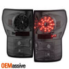 Fits 07-13 Toyota Tundra Pickup Truck Smoked Smoke LED Tail Lights Brake Lamps