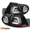 Fits Black 06-09 Vw Rabbit GTi 08 Volkswagen R32 LED Perform Tail Lights Lamps