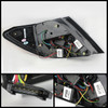 Fits 11-14 Benz W4 C-Class C250 C300 C350 C63 LED Black Tail Brake Lights Lamp
