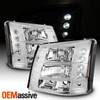 Fits 03-06 Silverado Pickup Truck 1Pc Amber Clear Headlights+Bumper Signal Light