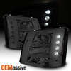Fits 03-06 Silverado Pickup Truck 1Pc Amber Smoke Headlights+Bumper Signal Light