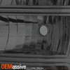 Fits 03-06 Silverado Pickup Truck 1Pc Amber Smoke Headlights+Bumper Signal Light