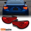 Fits 12-20 Scion FR-S Subaru BRZ FT86 Red Full LED Tail Lights W/LED Strip Tube