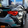 Fits 12-20 Scion FR-S Subaru BRZ FT86 Red Full LED Tail Lights W/LED Strip Tube