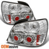 Fits 02-03 Subaru Impreza Wrx Rs 4Dr Sedan JDM Chrome LED Tail Lights Left+Right