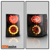 Fits 03-05 Land Rover Range Rover Hse Sport SUV Black Full LED Tail Lights Lamps