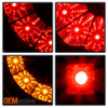 Fits 03-05 Land Rover Range Rover Hse Sport SUV Black Full LED Tail Lights Lamps