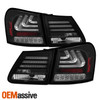 Fits 06-11 Lexus GS300 GS350 GS430 GS450h Replacement Black LED Tail Lights Pair