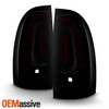 Fits 2005-2015 Tacoma Tube DRL LED Black Smoked Tail Lights Lamp Left+Right Side