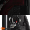 Fits 2005-2015 Tacoma Tube DRL LED Black Smoked Tail Lights Lamp Left+Right Side
