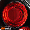Fits 1999-2002 Mitsubishi Mirage Altezza Black Tail Light Driver+Passenger Side