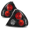 Fits 1999-2002 Mitsubishi Mirage Altezza Black Tail Light Driver+Passenger Side