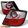 Fits 05-10 Scion Tc Sport Coupe JDM Red Clear LED Tail Brake Lights Left+Right