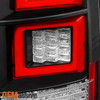Fits 10-14 Land Rover LR4 Discovery Black DRL LED Tail Brake Lights Left + Right