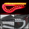 Fits 12-20 Scion FR-S Subaru BRZ JDM Black Full LED Tail Lights W/LED Strip Tube