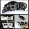 Fits 2010-2014 Volkswagen Golf/GTI VW MK6 Red Smoked DRL LED Tube Tail Lights