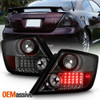 Fits 05-10 Scion Tc Sport Coupe JDM Fully Smoked Lens LED Tail Lights Lamps Pair