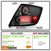 Fits 05-10 Scion Tc Sport Coupe JDM Fully Smoked Lens LED Tail Lights Lamps Pair