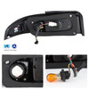 Fits 1995 1996 1997 1998 240Sx S14 LED Black Tail Lights Brake Lamps Left+Right