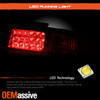 Fits 1995 1996 1997 1998 240Sx S14 LED Black Tail Lights Brake Lamps Left+Right