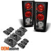 Fits 2003-2009 Hummer H2 SUV Black Tail Lights Brake + Smoked Upper Roof Lights