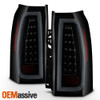 Fits 2015-2020 Chervy Tahoe/Suburban Black Smoked Full LED DRL Tube Tail Lights