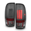 Fit Smoked 2008-2016 Ford F250/ F350/ F450 Superduty Pickup LED Tail Lights Pair