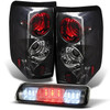 Fits 2004-2008 Ford F150 F-150 Smoked Tail Lights Lamps + LED 3rd Brake  Light