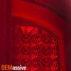 For 2002-2006 Dodge Ram 1500 03-06 2500 3500 LED Bar Tail Light Brake- Red Clear
