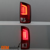 For 2002-2006 Dodge Ram 1500 03-06 2500 3500 LED Bar Tail Light Brake- Red Clear