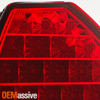 Fits 96-00 Honda Civic Ek9 3Dr Hatchback JDM Red Clear LED Tail Brake Lights Set