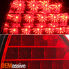 Fits 96-00 Honda Civic Ek9 3Dr Hatchback JDM Red Clear LED Tail Brake Lights Set