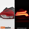 For 2015-2017 Focus Hatchback [LED Sequential] Tube Bar Red Tail Lights Pair