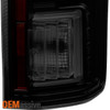 Fits 2015-2017 Ford F150 F-150 Black Smoked LED Tube Tail Lights Brake Lamps