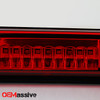 For 08-16 F250/F350/F450 Superduty Red Clear LED Tail Lights + 3rd Brake Light
