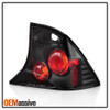 Fits 00-04 Ford Focus 4Dr Sedan JDM Black Tail Brake Lights Lamp Pair Left+Right