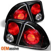 Fits 01-05 Honda Civic 4Dr Sedan Black Tail Brake Lights+Trunk Piece 4Pcs Set