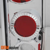 Fits 89-96 Ford F-150 F-250 Bronco Pickup Truck Chrome Clear Tail Light Lamp Set