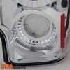 Fits 89-96 Ford F-150 F-250 Bronco Pickup Truck Chrome Clear Tail Light Lamp Set