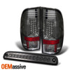 Fits 2008-2016 Ford F250/F350/F450/F550 LED Smoked Tail Lights+3rd Brake Light